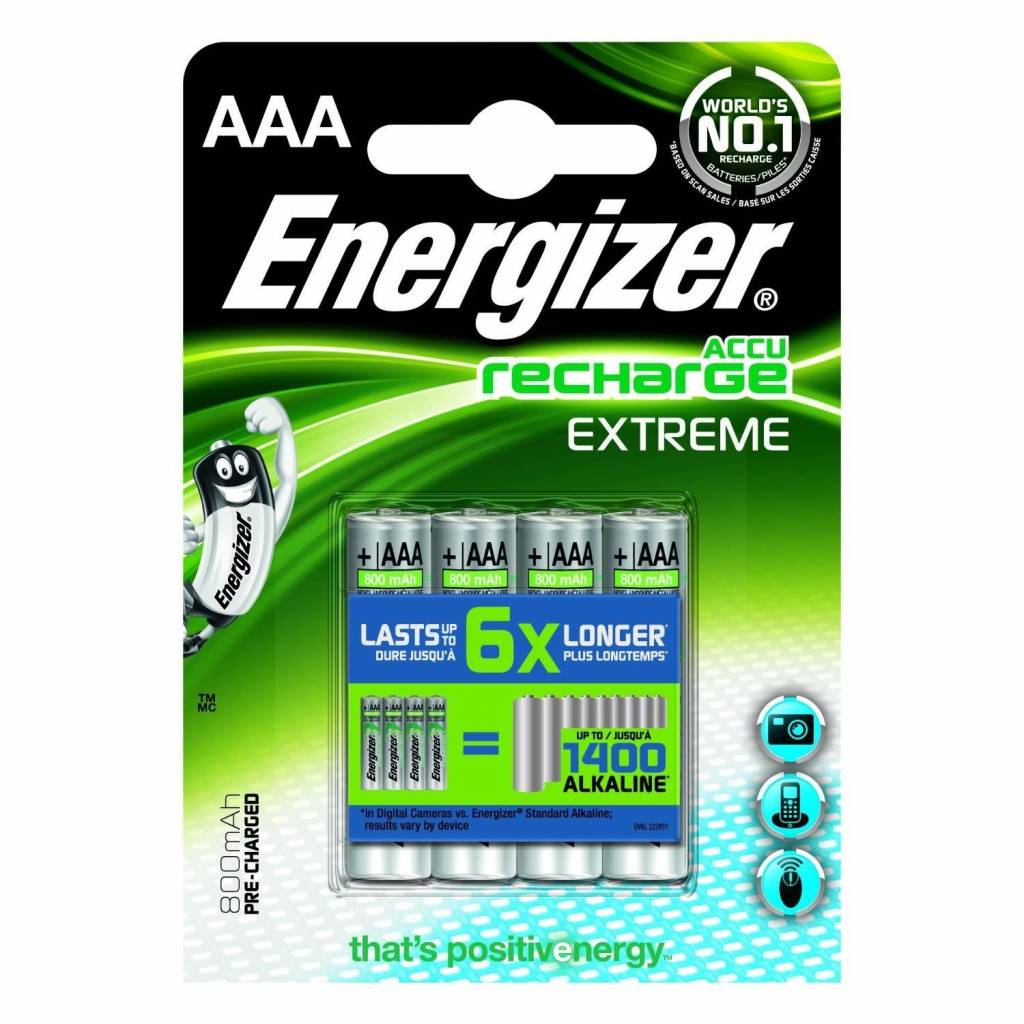 Piles Rechargeables AAA/AA HR03 1600 mAh Ni-MH 1,2V SINGWAY Batteries par  4/8