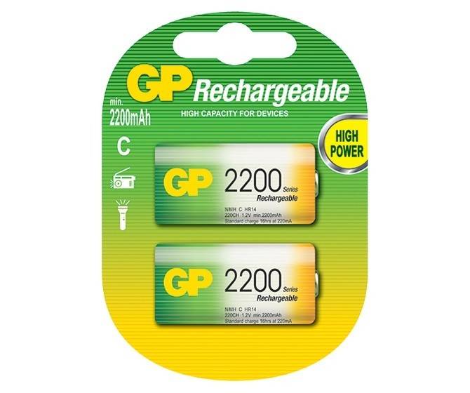 GP D 2200mAh rechargeable (HR20) chez pilesAUDITIVES.nl achêter