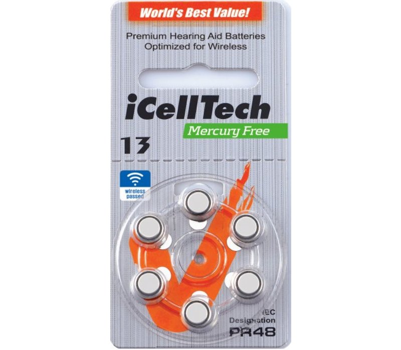 iCellTech 13DS (PR48) Platinum - 10 pakjes (60 batterijen)