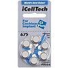 iCellTech iCellTech 675 CI Plus (PR44) voor Cochlear Implant - 1 pakje (6 cochleair implantaat batterijen)