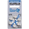 iCellTech iCellTech 675 CI Plus (PR44) for Cochlear Implant - 100 blisters (600 cochlear implant batteries)