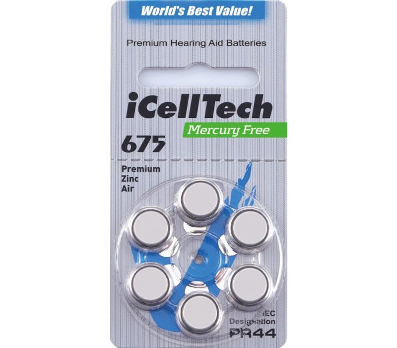iCellTech 675DS (PR44) Platinum - 10 colis (60 piles)
