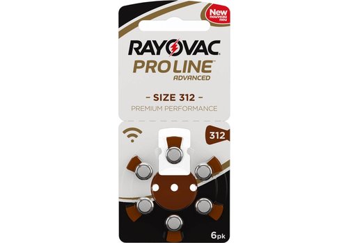 Rayovac Rayovac 312 ProLine Advanced (blister/6) - 1 pakje