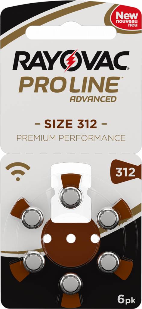 Bloeden roltrap vlees Rayovac 312 (PR41) ProLine Advanced Premium Performance 6 batterijen kopen?  - Hoorbatterijen.nl