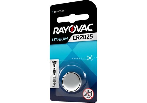 Rayovac Rayovac Lithium CR2025 3V button cell Blister 1 - 1 pack