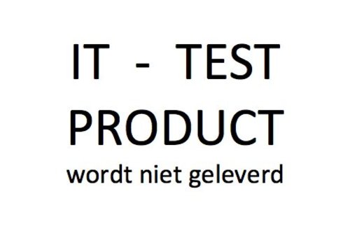 Testproduct (wordt niet geleverd)