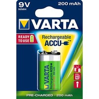 Varta 9V 200mAh rechargeable accu - 1 pack (1 battery)