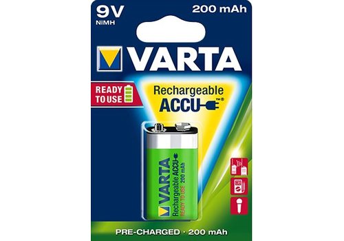 Varta Varta 9V 200mAh rechargeable accu - 1 collis (1 pile)