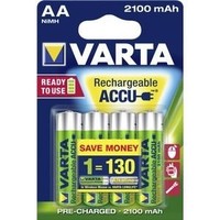 Varta AA 2100mAh rechargeable (HR6) - 1 collis (4 piles)
