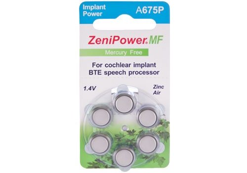 ZeniPower ZeniPower A675P Cochlear - 1 pakje