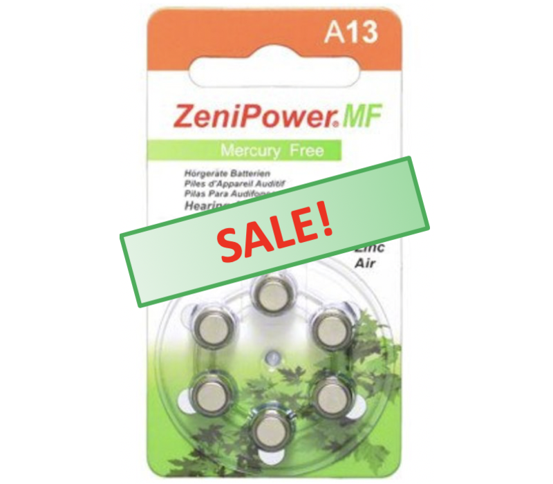 ZeniPower A13 – 20 pblisters (120 batteries)