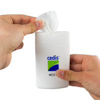 Cedis cleansing wipes (25x) in a handy compact dispenser