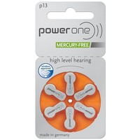 PowerOne p13 (PR48)  - 30 colis (180 piles) avec porte-clés boîtier à piles gratuit