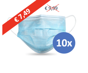 Mondkapje Type Ii Mondmasker 3 Laags 10 Stuks Wegwerp Masker Kopen Hoorbatterijen Nl
