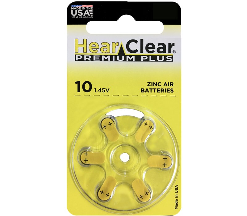 HearClear 10 (PR70) Premium Plus – 1 blister (6 batteries)