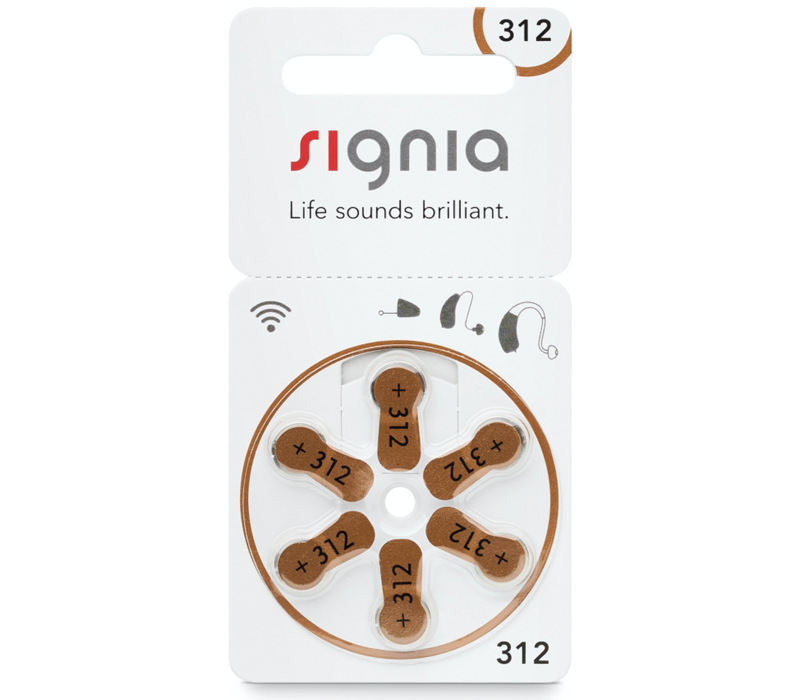 Siemens Signia 312 (PR41) – 10 blisters (60 batteries)