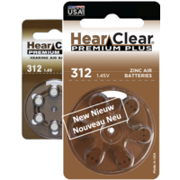 HearClear 312 (PR41) Premium Plus – 20 packs (120 batteries)