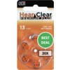 HearClear HearClear 13 (PR48) Premium Plus – 20 packs (120 batteries)