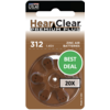 HearClear HearClear 312 (PR41) Premium Plus - 20 pakjes (120 batterijen)