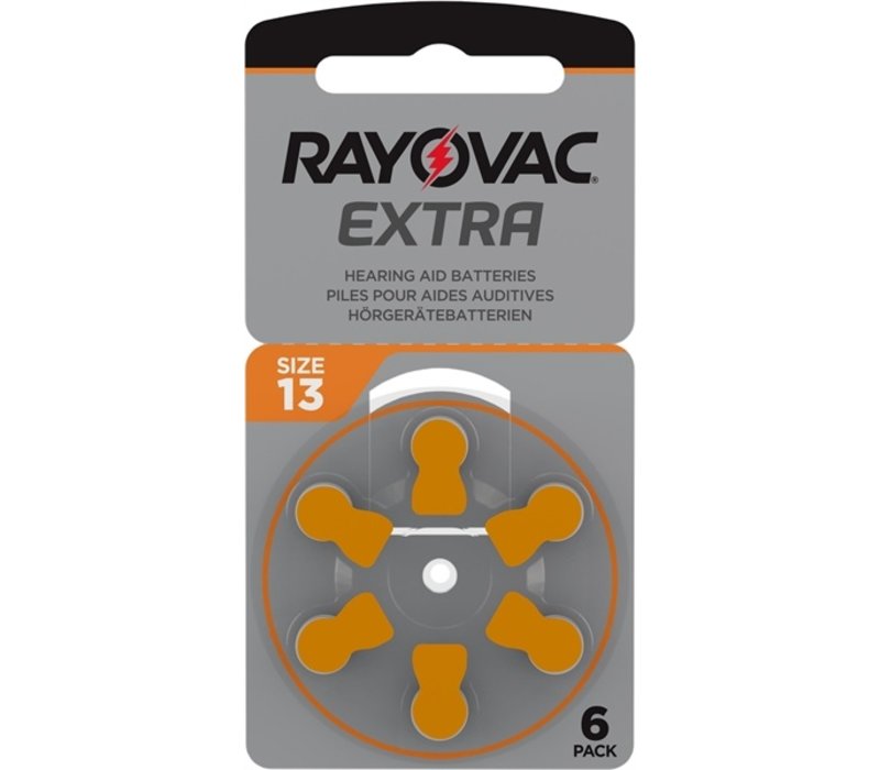 Rayovac 13 (PR48) Extra Advanced – 20 blisters (120 batteries)