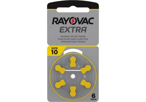 Rayovac Rayovac 10 Extra Advanced (blister/6) - 20 pakjes
