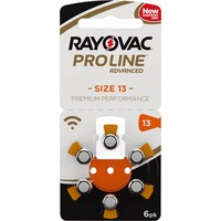 Rayovac 13 (PR48) ProLine Advanced Premium Performance  – 1 blister (6 batteries)