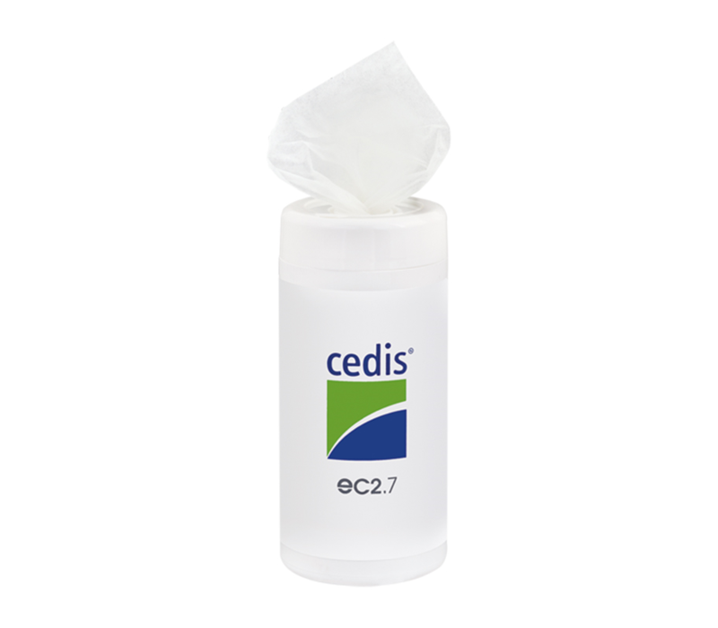 Cedis cleansing wipes (90x) with handy dispenser