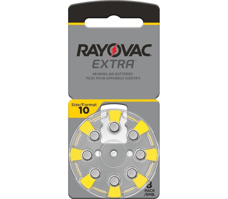 Rayovac 10 (PR70) Extra (8 pack) - 1 colis (8 piles)