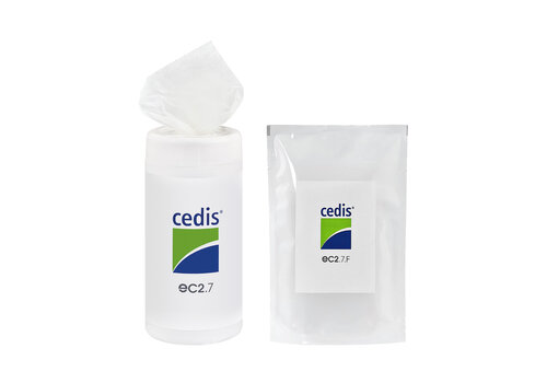 Cedis Distributeur de lingettes nettoyantes Cedis (90x) + recharge