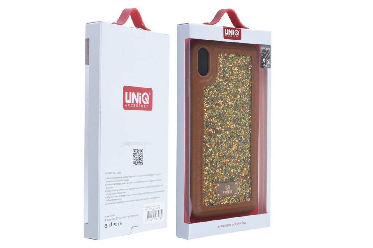 UNIQ Accessory UNIQ Accessory iPhone Xs Max Hard Case Backcover glitter - Bruin UNIQ Accessory UNIQ Accessory iPhone Xs Max Hard Case Backcover glitter - Bruin