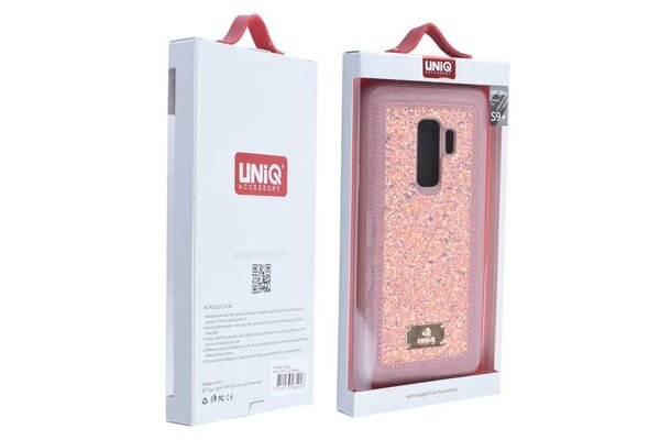 UNIQ Accessory UNIQ Accessory Galaxy S9 Plus Hard Case Backcover glitter - Roze UNIQ Accessory UNIQ Accessory Galaxy S9 Plus Hard Case Backcover glitter - Roze