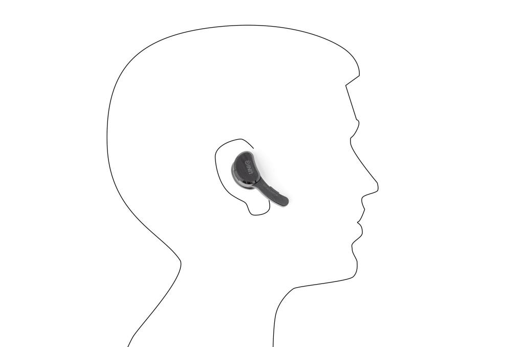 UNIQ Accessory UNIQ Accessory ergonomische draadloos bluetooth oortje - Zwart