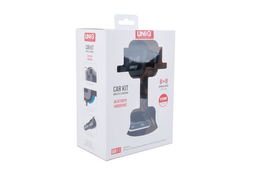 UNIQ Accessory UNIQ Accessory Bluetooth FM Transmitter, Autohouder + Draadloze Oplader - Zwart, foto 6 van 6