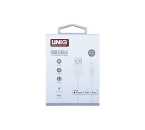 UNIQ Accessory MFI Lightning USB câble de UNIQ Accessory 2.4A (1m) - blanc UNIQ Accessory MFI Lightning USB câble de UNIQ Accessory 2.4A (1m) - blanc