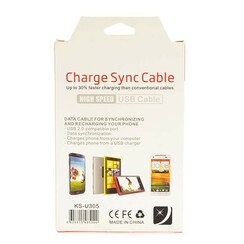 Micro USB Kabel High Speed - Wit (8719273146712 )