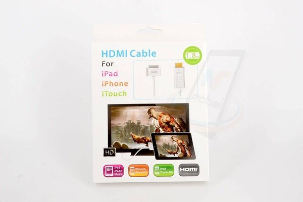 Apple iPad iPhone iTouch 30-pin to HDMI kabel - Wit Apple iPad iPhone iTouch 30-pin to HDMI kabel - Wit