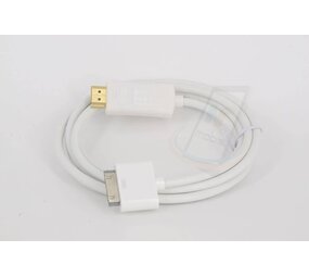 Apple iPad iPhone iTouch 30-pin to HDMI cable - White Apple iPad iPhone iTouch 30-pin to HDMI cable - White