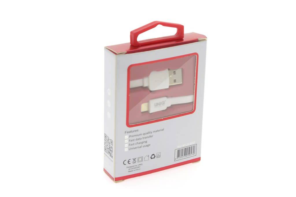 UNIQ Accessory UNIQ Accessory Lightning USB Kabel 1m 2.1A Wit (8719273250570 ), foto 2 van 3
