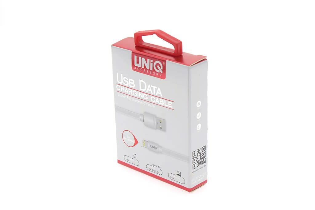 UNIQ Accessory UNIQ Accessory Lightning USB Kabel 1m 2.1A Wit (8719273250570 ), foto 3 van 3