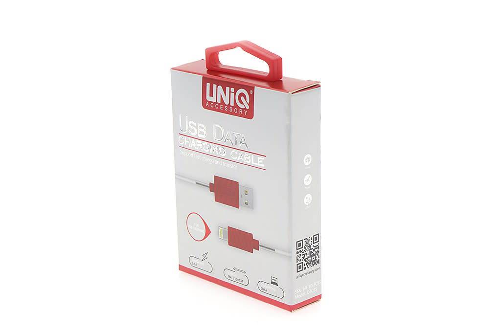 UNIQ Accessory Uniq Accessory Lightning USB Kabel 1m 2.1A - Wit, foto 4 van 4