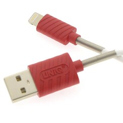 UNIQ Accessory câble de charge - USB / Lightning, 1 m, 2,1 A, blanc
