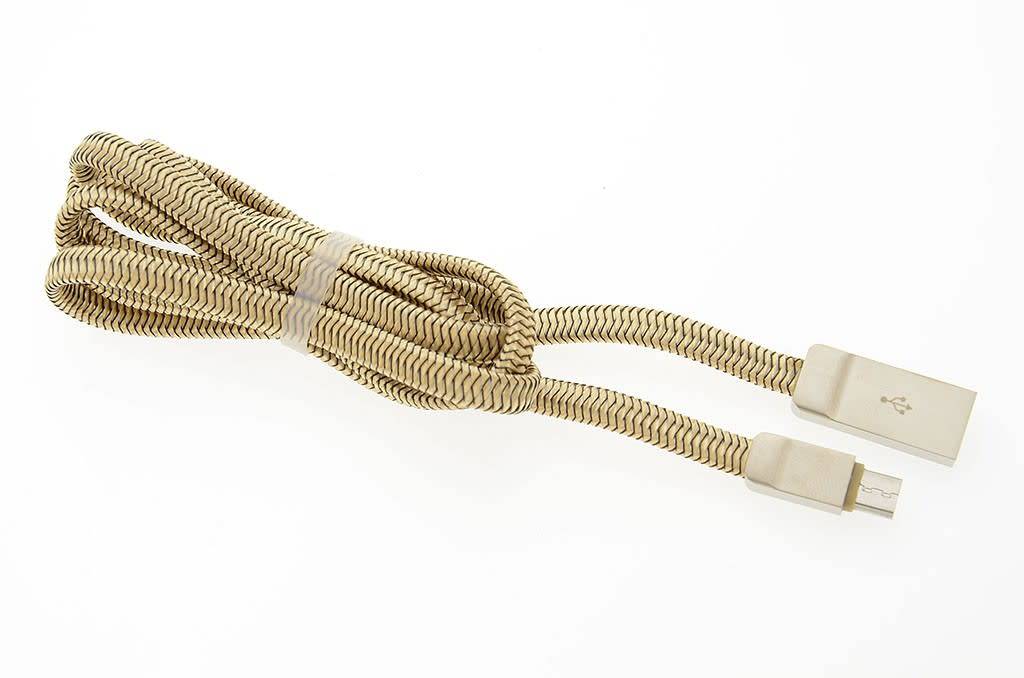 Micro USB Kabel Goud 1m (8719273225974 ), foto 2 van 3