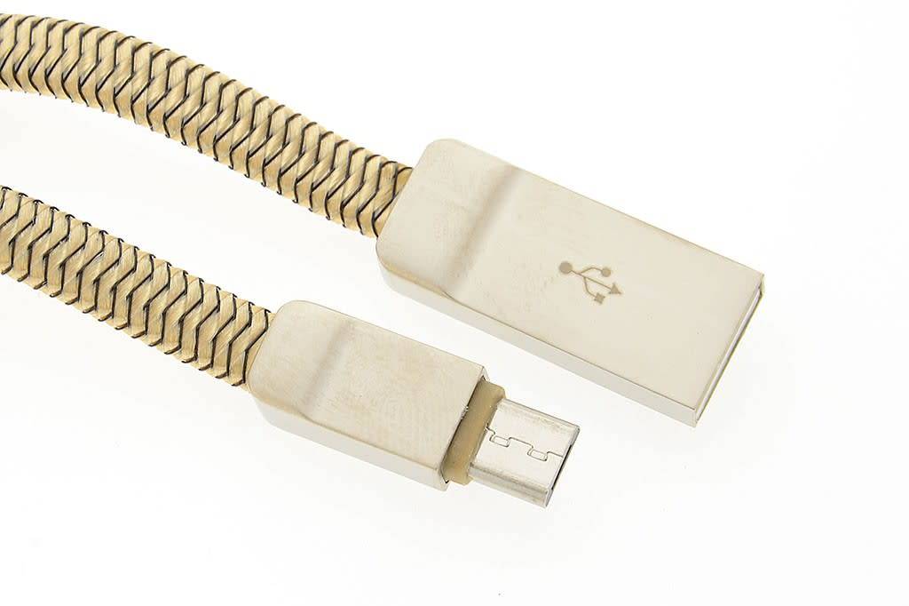 Micro USB Kabel Goud 1m (8719273225974 ), foto 3 van 3