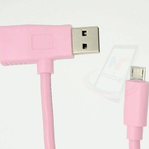 2in1 Imitatie Micro USB Kabel - Roze
