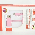 2in1 Imitatie Micro USB Kabel - Roze