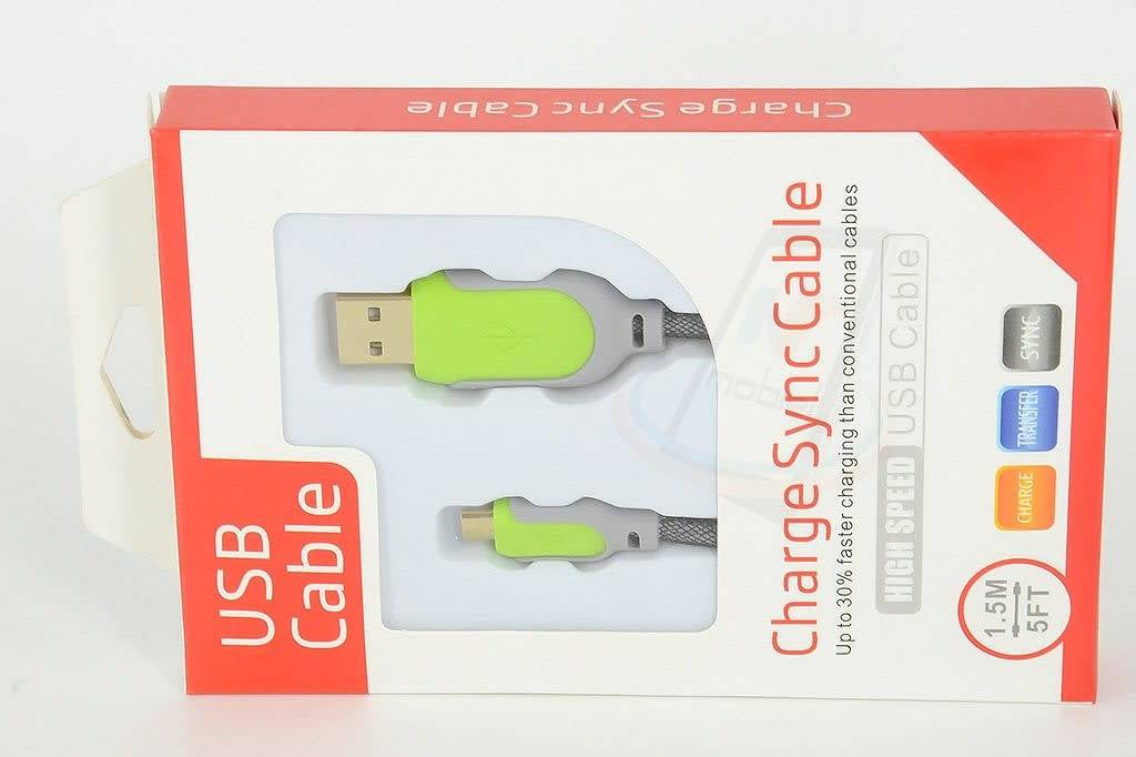 Imitatie Micro USB Kabel - Groen, foto 2 van 2