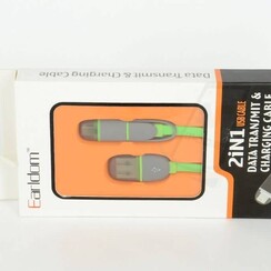 Imitatie 2 in 1 USB Kabel - Groen