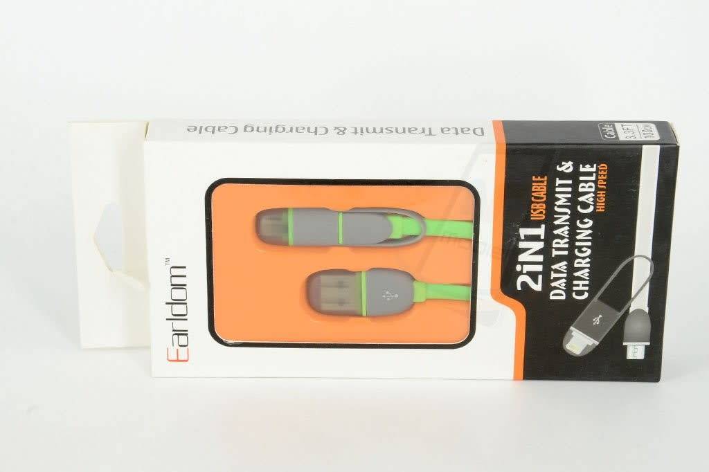 Imitatie 2 in 1 USB Kabel - Groen