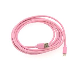 Apple Lightning 3m datakabel - Roze Apple Lightning 3m datakabel - Roze