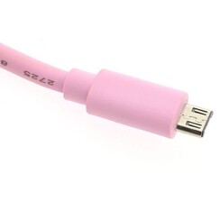 Micro USB 3 m datakabel - Roze